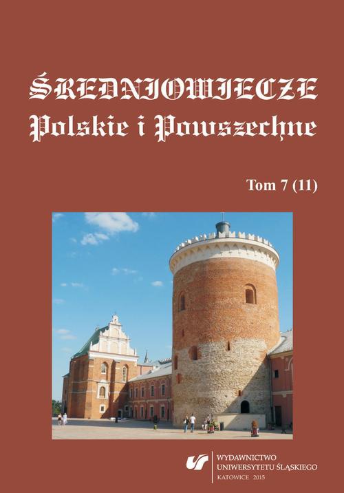 Обложка книги под заглавием:Średniowiecze Polskie i Powszechne. T. 7 (11)