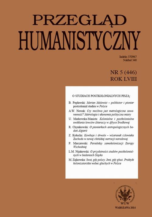 Okładka książki o tytule: Przegląd Humanistyczny 2014/5 (446)