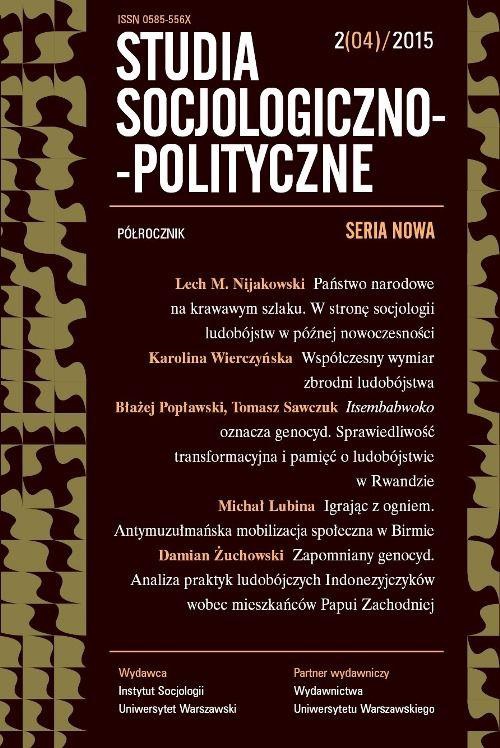 Обкладинка книги з назвою:Studia Socjologiczno-Polityczne 2015/2 (04)
