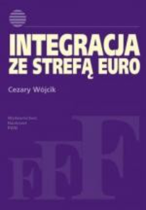 Обложка книги под заглавием:Integracja ze strefą euro