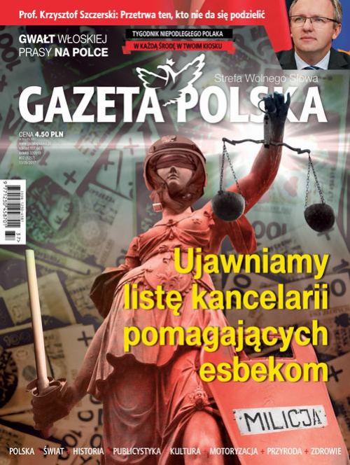 The cover of the book titled: Gazeta Polska 13/09/2017