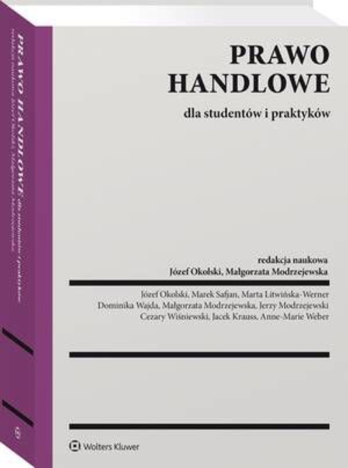 Обложка книги под заглавием:Prawo handlowe dla studentów i praktyków