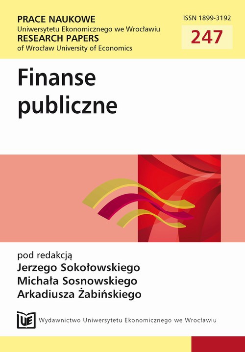 Okładka książki o tytule: Finanse publiczne