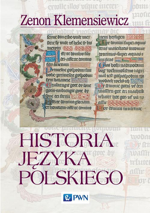 Обложка книги под заглавием:Historia języka polskiego