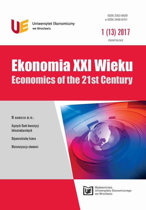 Okładka książki o tytule: Ekonomia XXI Wieku 1(13)