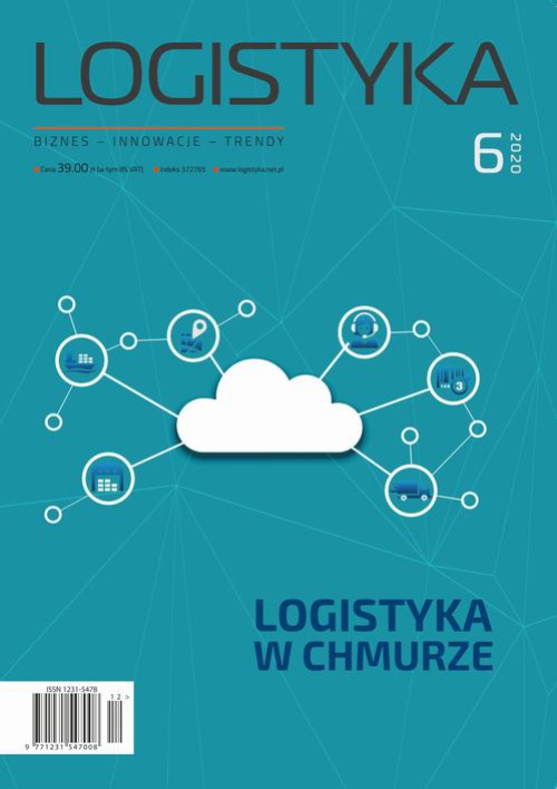 The cover of the book titled: Logistyka 6/2020