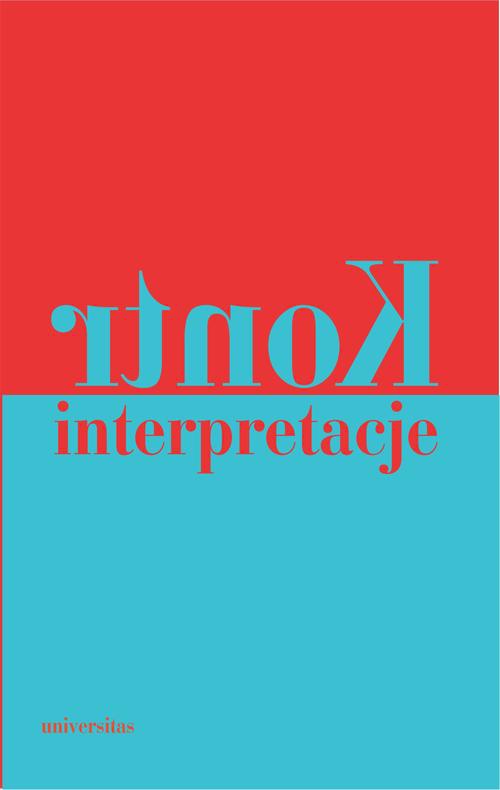 The cover of the book titled: Kontrinterpretacje