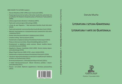 Okładka:Literatura i sztuka Gwatemali. Literatura y arte de Guatemala. 