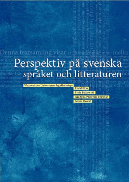 Okładka książki o tytule: Perspektiv pa svenska spraket och litteraturen