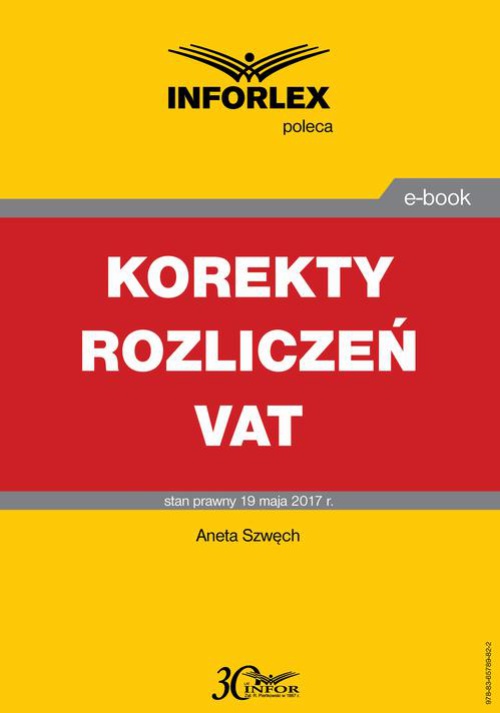 The cover of the book titled: Korekty rozliczeń VAT