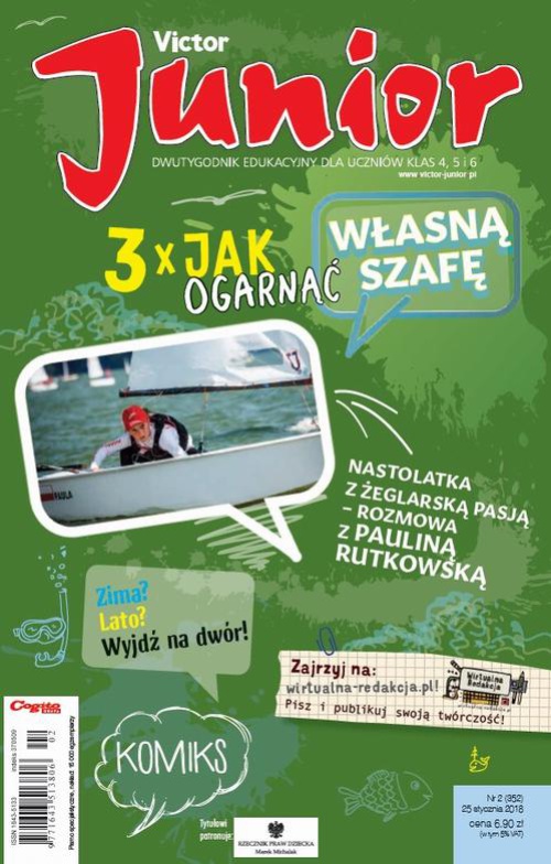 The cover of the book titled: Victor Junior nr 2 (352) 25 stycznia 2018