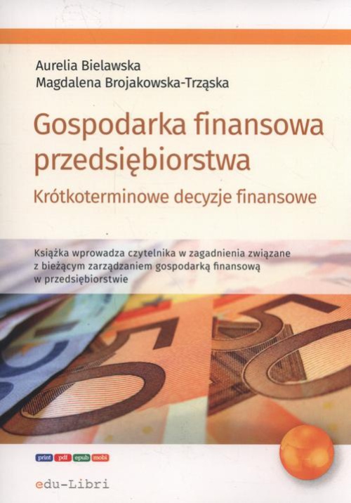 Обложка книги под заглавием:Gospodarka finansowa przedsiębiorstwa