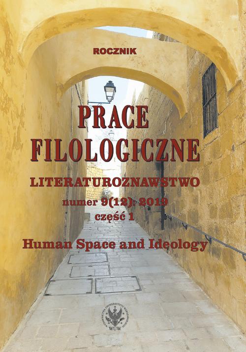 The cover of the book titled: Prace Filologiczne. Literaturoznawstwo numer 9 (12): 2019 część 1
