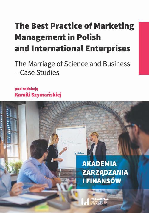 The cover of the book titled: The Best Practice of Marketing Management in Polish and International Enterprises