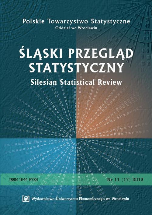 Okładka książki o tytule: Śląski Przegląd Statystyczny 11(17) 2013