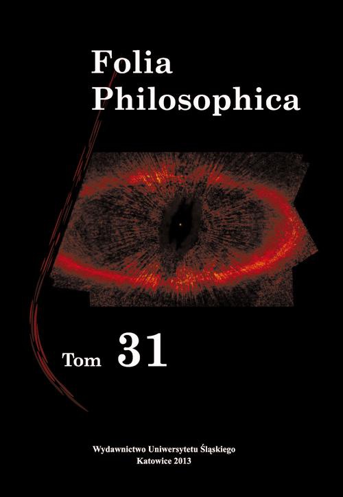 Обложка книги под заглавием:Folia Philosophica. T. 31