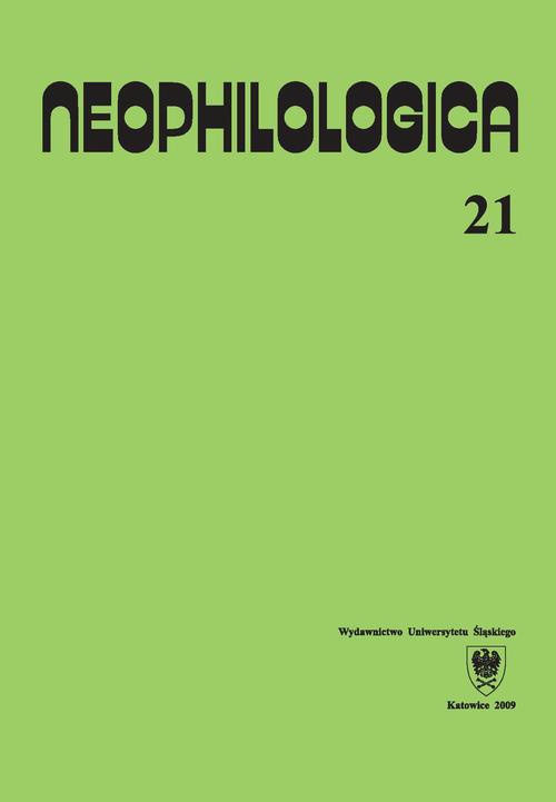 Okładka książki o tytule: Neophilologica. Vol. 21: Études sémantico-syntaxiques des langues romanes