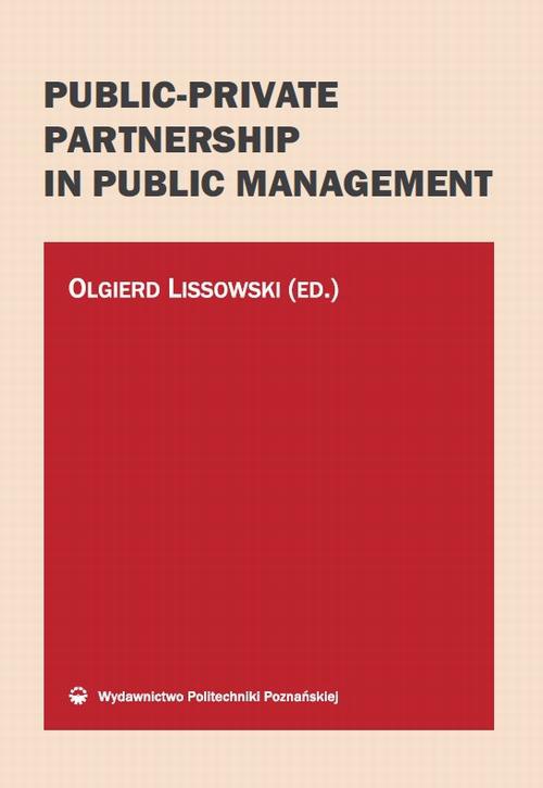 Okładka książki o tytule: Public-private partnership in public management