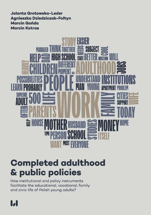 Okładka książki o tytule: Completed adulthood and public policies