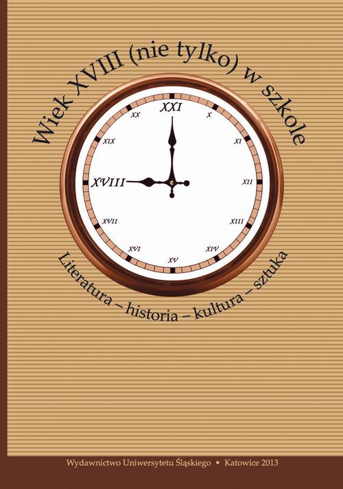 The cover of the book titled: Wiek XVIII (nie tylko) w szkole
