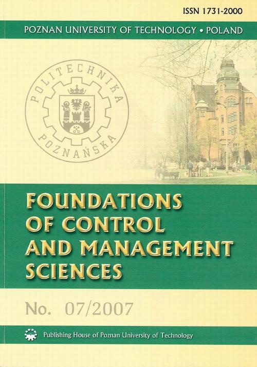 Обложка книги под заглавием:Foundations of control 7/2007