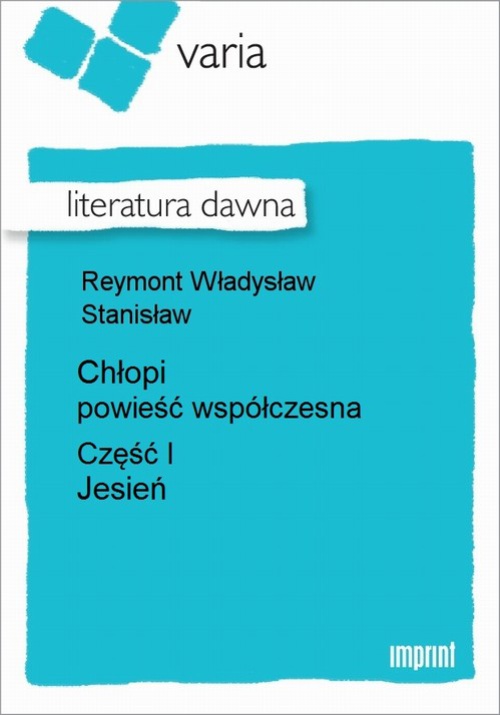 The cover of the book titled: Chłopi  Tom I
