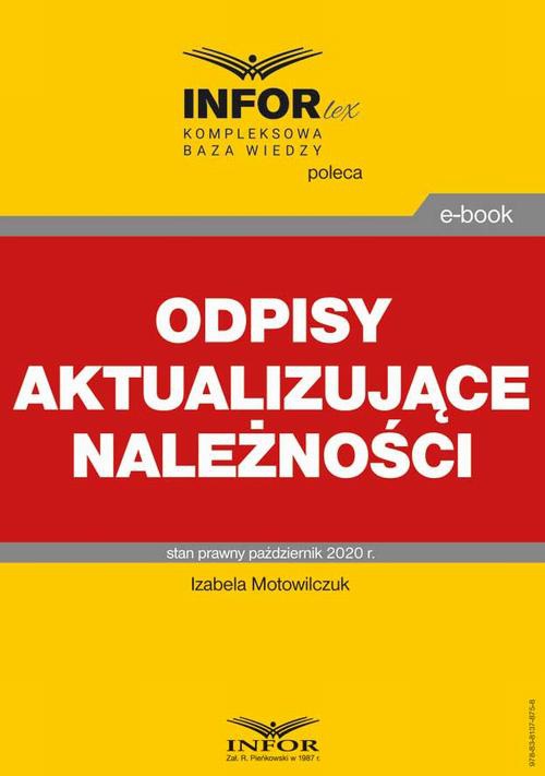 The cover of the book titled: Odpisy aktualizujące należności
