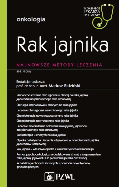 The cover of the book titled: W gabinecie lekarza specjalisty. Onkologia. Rak jajnika