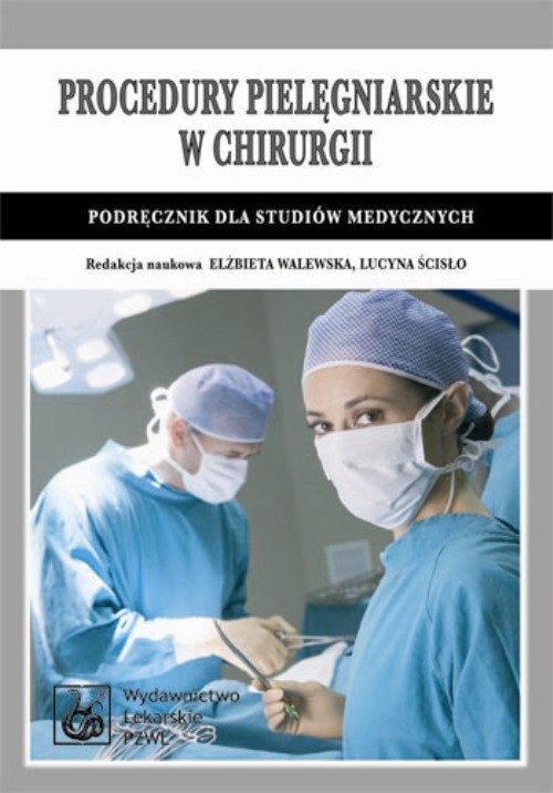Обложка книги под заглавием:Procedury pielęgniarskie w chirurgii