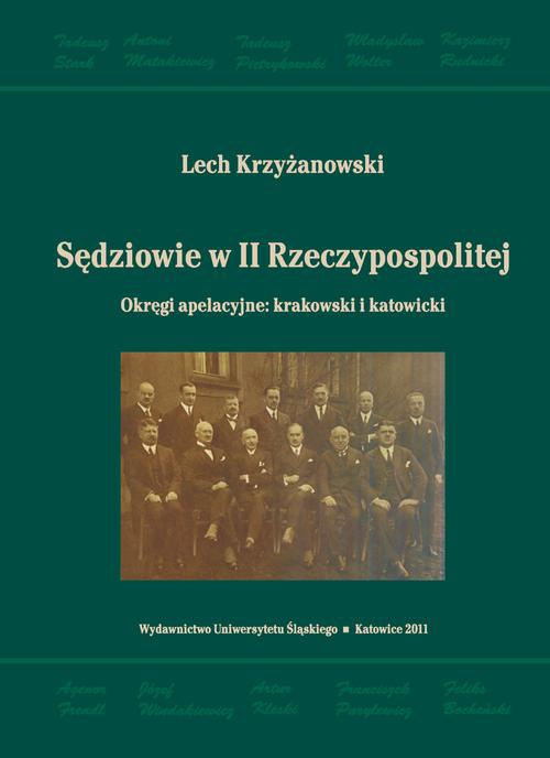 Okładka książki o tytule: Sędziowie w II Rzeczypospolitej