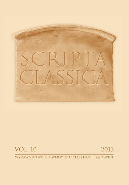 Okładka książki o tytule: Scripta Classica. Vol. 10