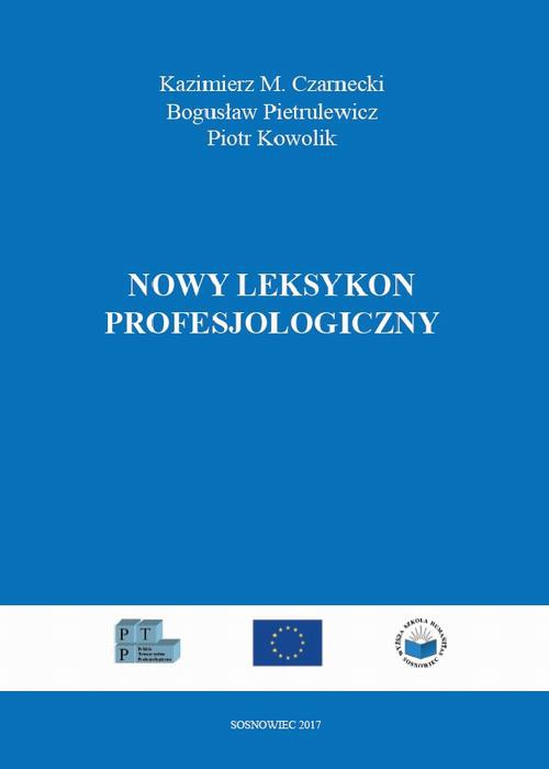Обложка книги под заглавием:Nowy leksykon profesjologiczny