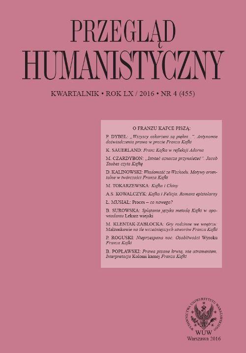 Okładka książki o tytule: Przegląd Humanistyczny 2016/4 (455)