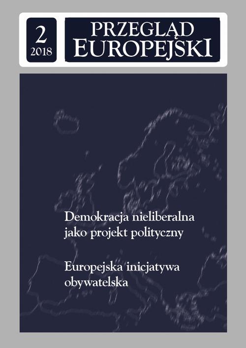 The cover of the book titled: Przegląd Europejski 2018/2