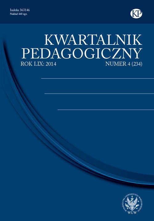 Okładka książki o tytule: Kwartalnik Pedagogiczny 2014/4 (234)