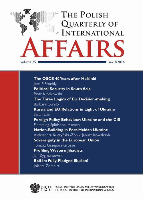 The cover of the book titled: The Polish Quarterly of International Affairs 3/2016