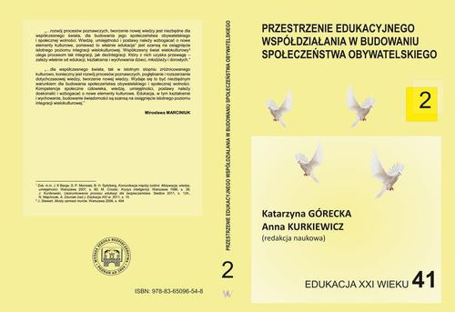 Okładka książki o tytule: Przestrzenie edukacyjnego współdziałania w budowaniu społeczeństwa obywatelskiego t.2