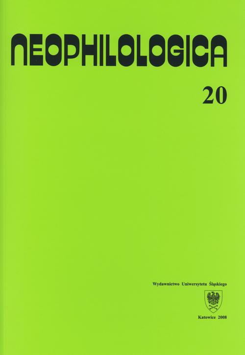 Okładka książki o tytule: Neophilologica. Vol. 20: Études sémantico-syntaxiques des langues romanes