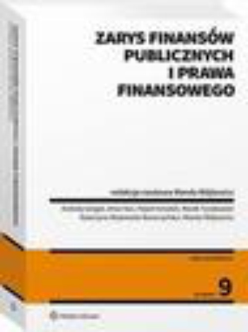 Обложка книги под заглавием:Zarys finansów publicznych i prawa finansowego