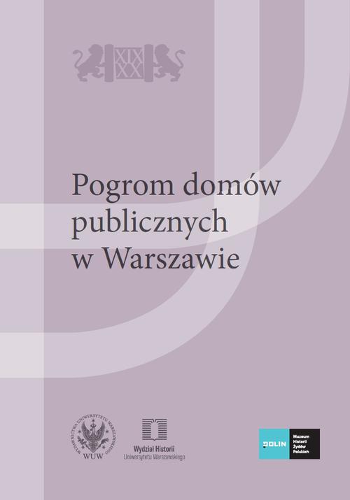 Okładka:Pogrom domów publicznych w Warszawie 