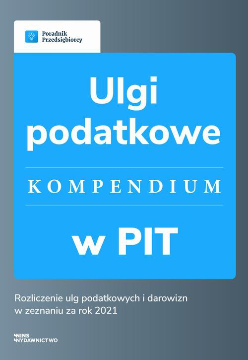 Обложка книги под заглавием:Ulgi podatkowe w PIT – kompendium