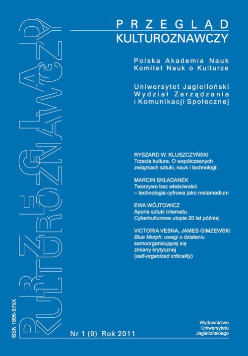 Обкладинка книги з назвою:Przegląd Kulturoznawczy Nr 1 (9) Rok 2011