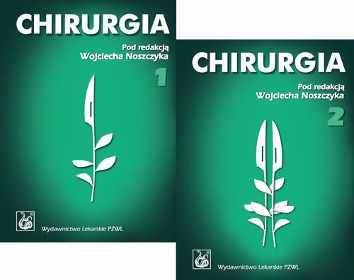 The cover of the book titled: Chirurgia. Podręcznik dla studentów. Tom 1 i 2