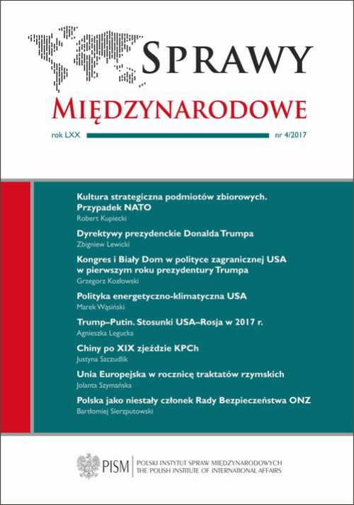 Обкладинка книги з назвою:Sprawy Międzynarodowe 4/2017