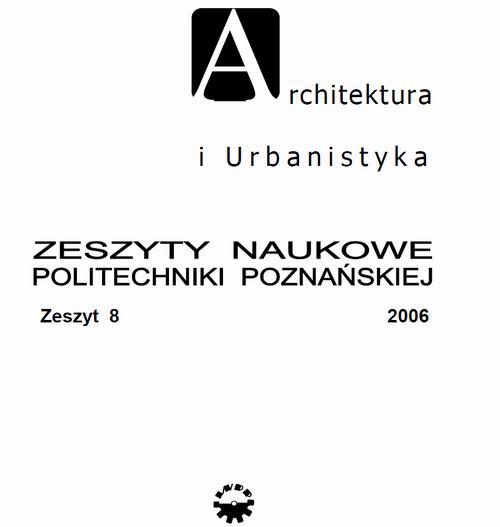 Okładka książki o tytule: Architektura i Urbanistyka Zeszyt naukowy 8/2006