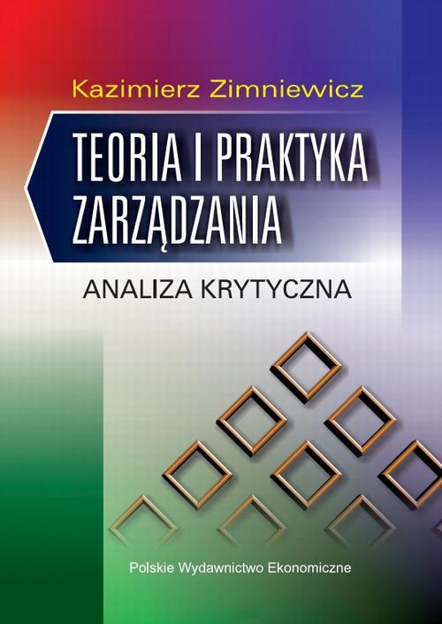 Okładka książki o tytule: Teoria i praktyka zarządzania