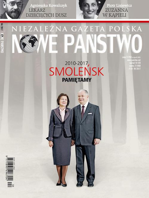 Обложка книги под заглавием:Niezależna Gazeta Polska Nowe Państwo 04/2017
