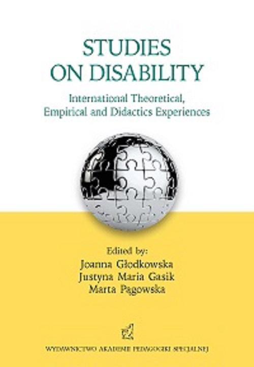 Okładka książki o tytule: Studies on disability. International Theoretical, Empirical and Didactics Experiences