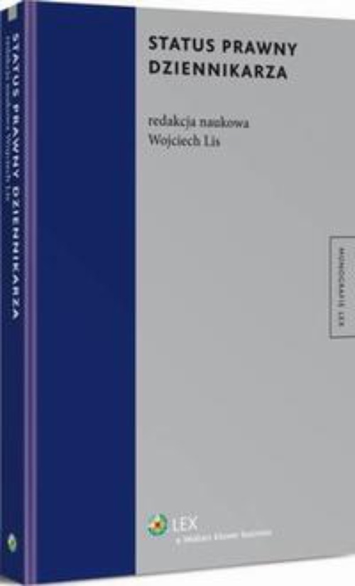 Обкладинка книги з назвою:Status prawny dziennikarza