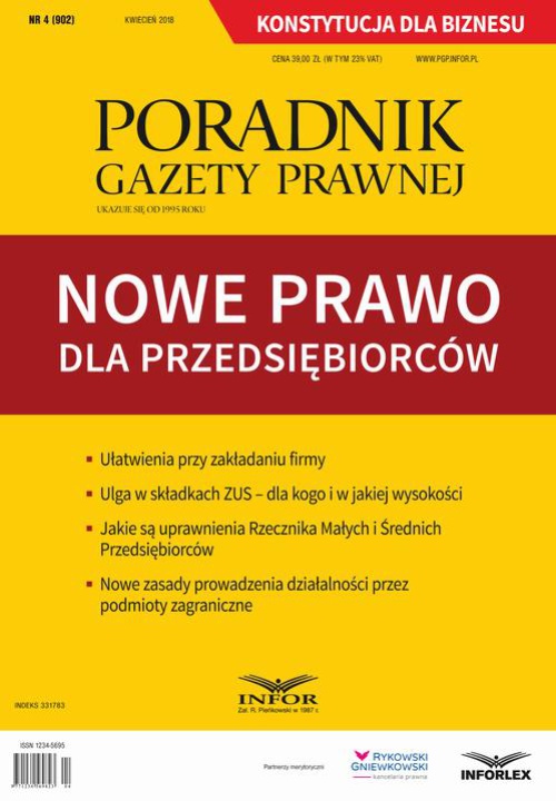 Обкладинка книги з назвою:Nowe prawo dla przedsiębiorców